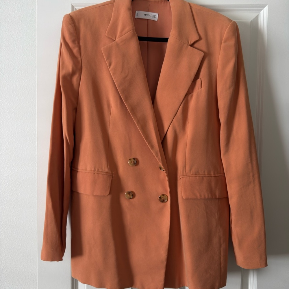 Mango Women's Bold Orange Blazer